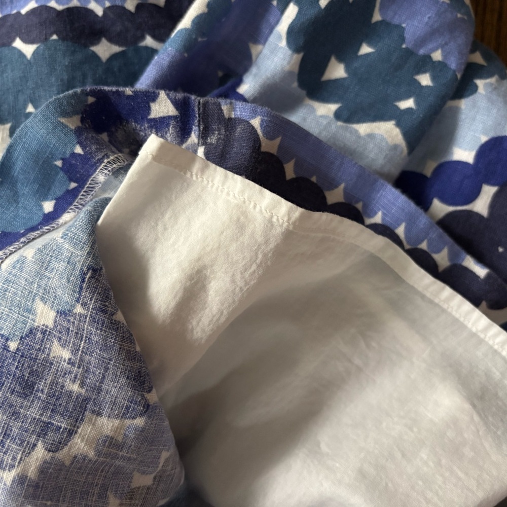 Printed linen Boden dress sz 12 - Picture 4 of 5